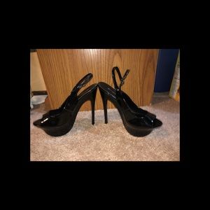 All black stilettos Dress Shoes